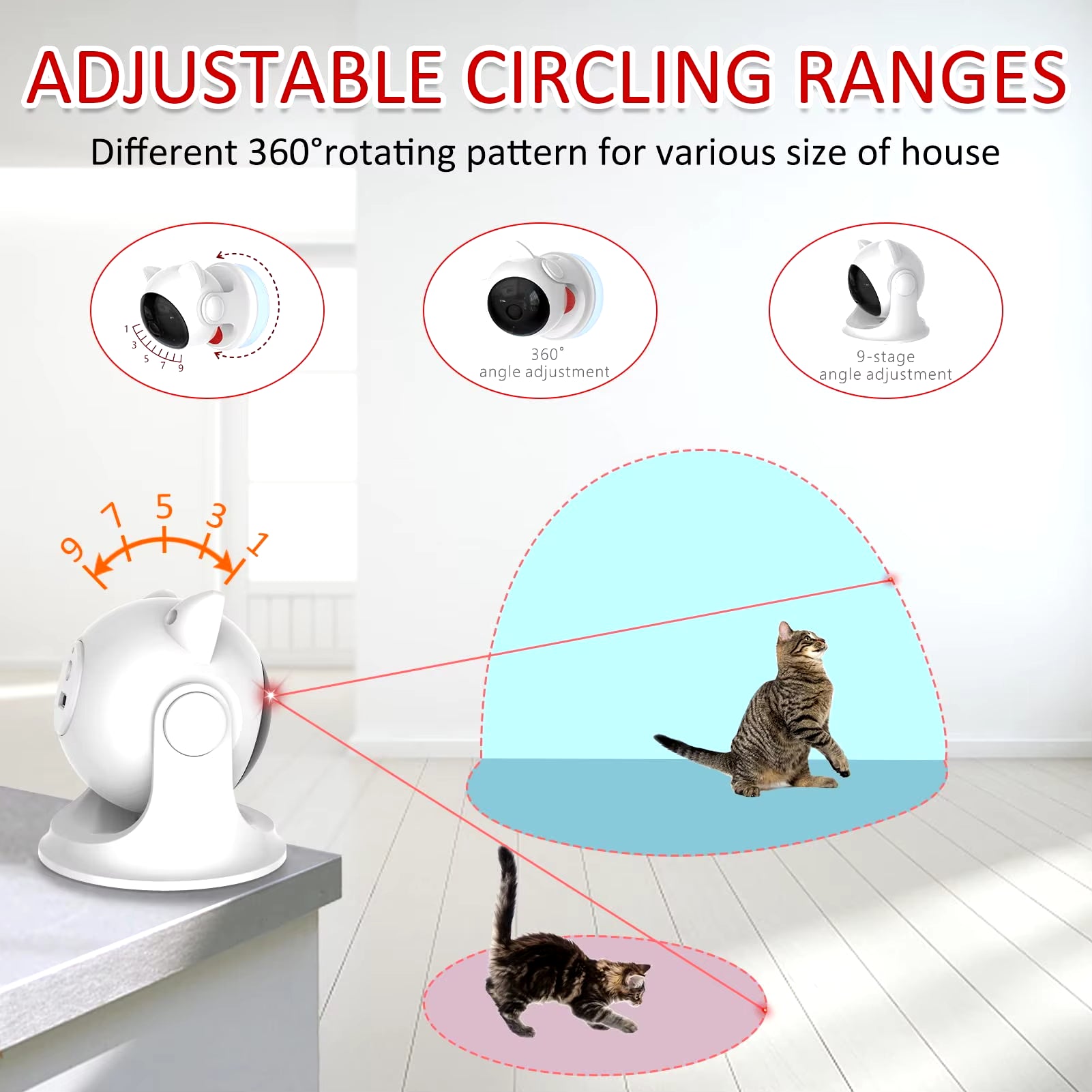 Zenitail™ Interactive 360° Smart Laser Toy
